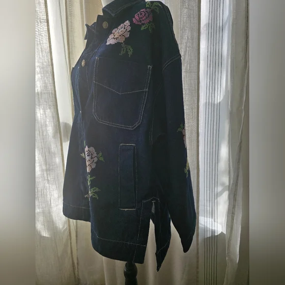 NWOT WTF Madison City Embroidered Jacket By Free People - Picture 5 of 8